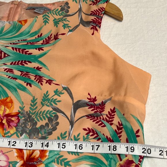 Danny & Nicole Dress 16 Plus Multicolor Tribal Sleeveless Sheath Lined Boho - Picture 9 of 12